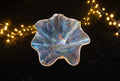 Floral Ceramic Decorative Bowl with Gold-Toned Highlights