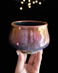Modern Ceramic Cup with Rounded Shape and Rosy Finish